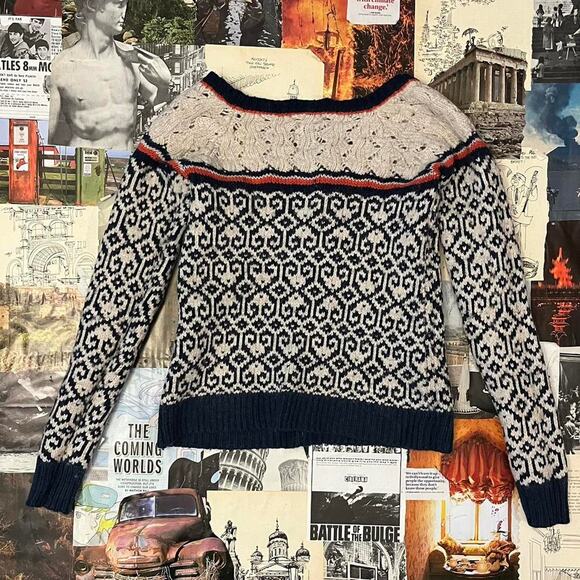 American Eagle Y2k Knit Crochet Sweater - Picture 7 of 7